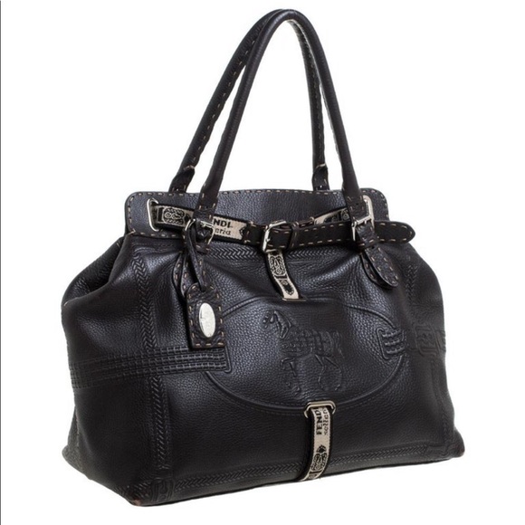 Fendi Selleria Leather Grand Borghese Tote NWOT - Picture 2 of 6